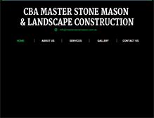 Tablet Screenshot of masterstonemason.com.au